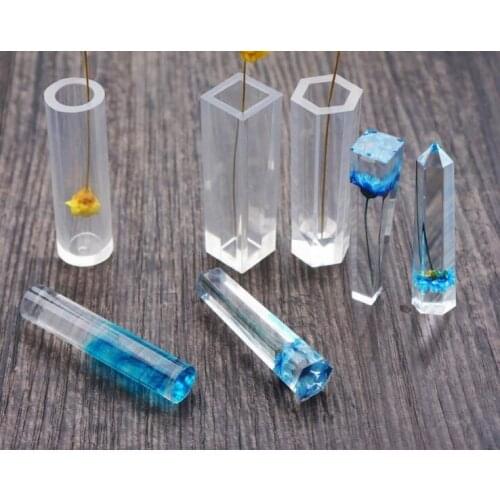 300pcs/100sets Silicone Mould 3pcs/Set Cuboid/Cylinde/Cube Geometric Pendant Mold Jewelry Marking Tool Craft Decoration Tools