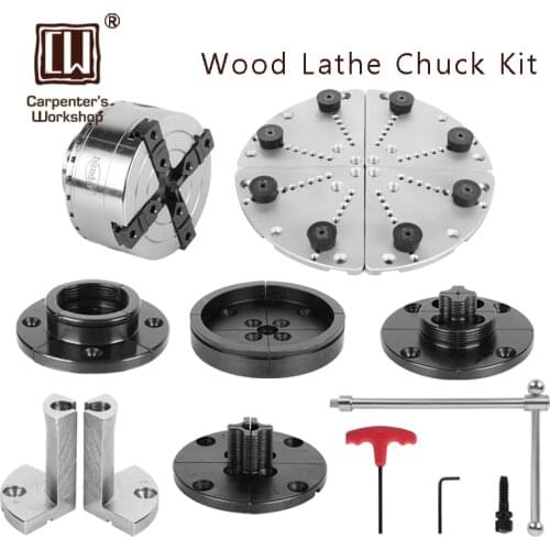 4“ （4 Inches) Wood Lathe Self-center Chuck Set Wood Turning Lathe Kit
