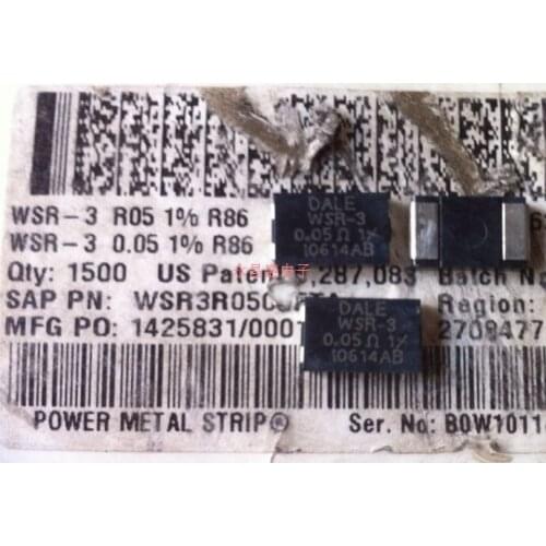5PCS/lot WSR3R0500FEA WSR-3 0.05R 1% 3W VISHAY SMD Automotive chip alloy resistance