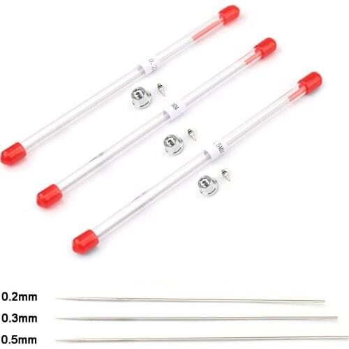 RIBO Airbrush 0.2/0.3/0.5 MM Needle Nozzle Cap Replacement Spray Gun Clean Kit Parts Accessories Tool