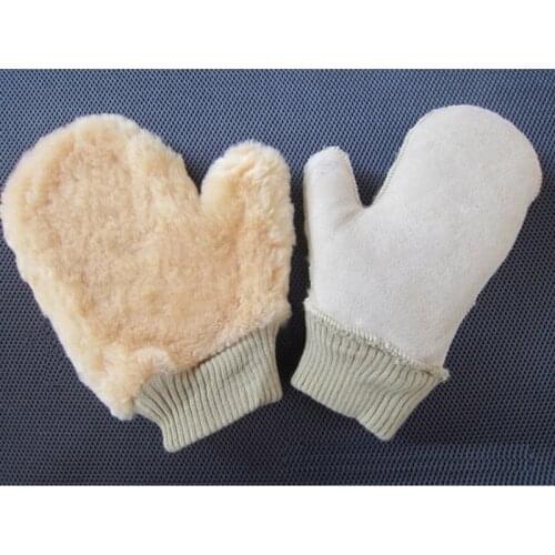 Double Side No Scratch Super Soft Wool Mitt,Plush Mitt Car Wash Glove
