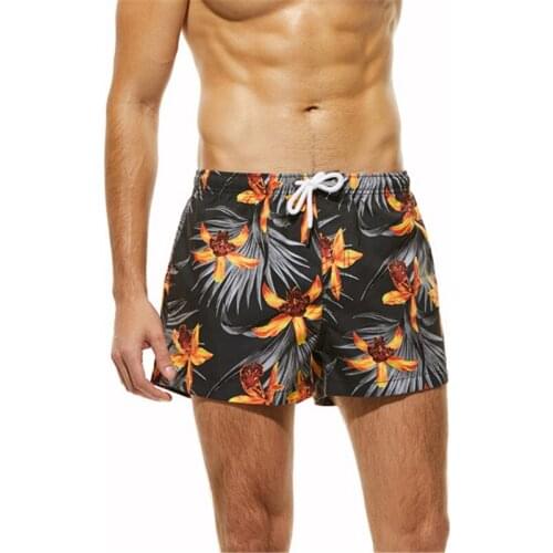 Breathable Mens Shorts Gym Sports Beach Pants Low-waist Board Shorts Summer Quick-Drying Swimwear Men Boxers Trunks Beachwear