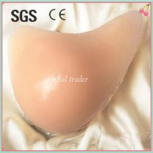 350g/piece C cup Adult Artificial Sex Toy 1 piece Silicone False Fake Breast Form Boobs Enhancer Fake boobs