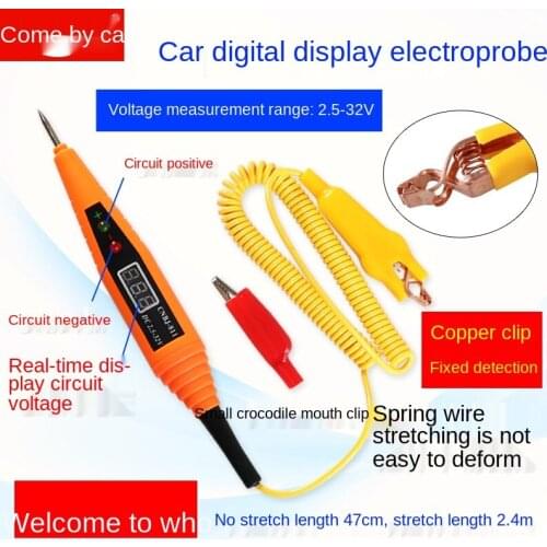 Car Circuit Repair Digital Display Test Pencil Line Induction Test Pencil Car Test Pen Internet Celebrity Test Lamp 12v24v