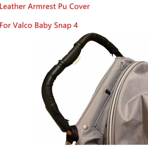 3 Pcs Leather Handle Covers Compatible with Valco Baby Snap 4 Stroller Pram Bar Sleeve Case Armrest Cover Stroller Accessories