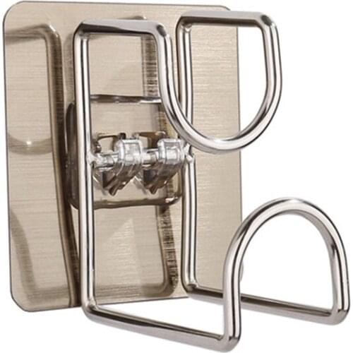 1pc Bathroom Hooks Punch-free Self-adhesive Multi-Purpose Hooks Bathroom Storage Hanger Hooks On The Wall Home Storage