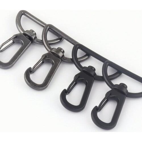 25mm Gunmetal Swivel Clasp Dog Collar Hook Strap Purse Clip Trigger Snaps Lobster Buckle Backpack Handbag Hardware For Key Rings