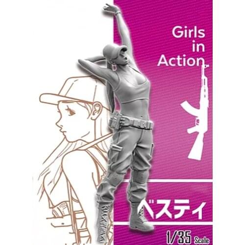 1/35 Assembly Resin Figure Kit Girl