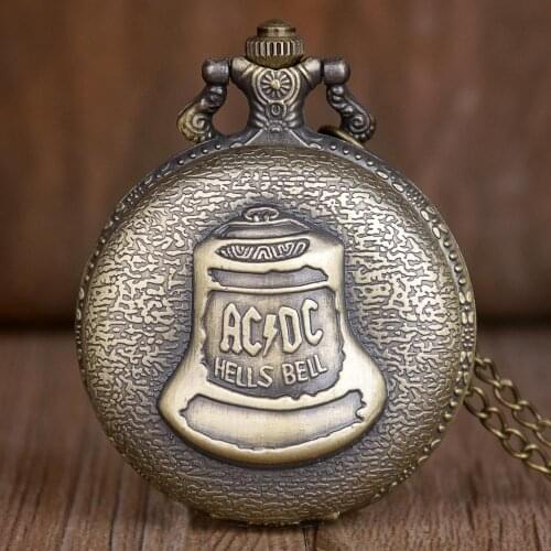 New Design Unique Vintage Bronze Quartz Pocket Watch with Chain Necklace Pendant Chain for Men Women CF1043