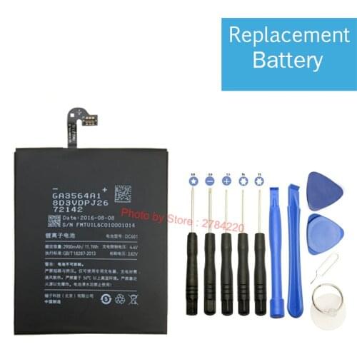 New 2900mAh DC601 Replacement Battery For Smartisan Nut Jianguo U1 YQ601 YQ603 YQ605 YQ607 Bateria Batterie Cell Phone Batteries