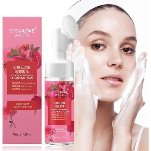 Foaming Mousse Deep Cleansing Face Cleanser Pomegranate makeup Peony Rose remo Cleansing Honey Oil Moisturizing Avocado F8G8