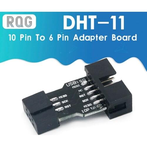 10Pin To 6PiN Convert To Standard 10 Pin To 6 Pin Adapter Board For ATMEL STK500 AVRISP USBASP ISP Interface Converter AVR