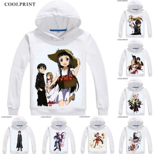 Sword Art Online SAO Hoodies Hooded Hoodie Anime Manga Kirigaya Kazuto Kirito Blackie The Black Swordsman Cosplay Sweatshirts