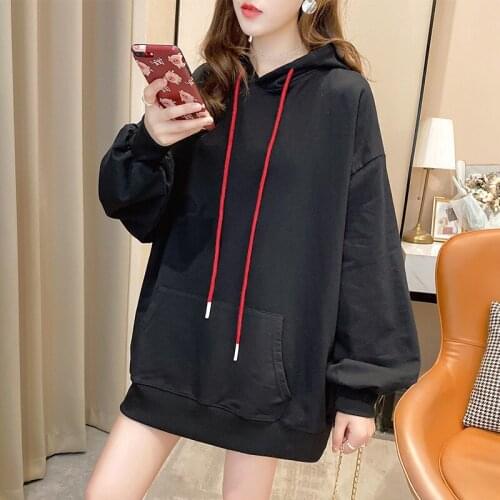 Spring Long Sleeve Oversized Hoodie Women Autumn 2020 New Retro Cute Loose Long Sweatshirt Women