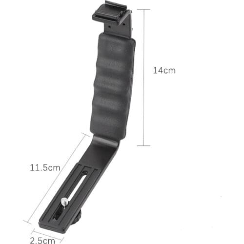 Extension Rod L Shaped Handle Holder Tripod for DJI OM 4/Osmo Mobile 3 2 Stabilizer LED Video Light Mount Microphone Bracket