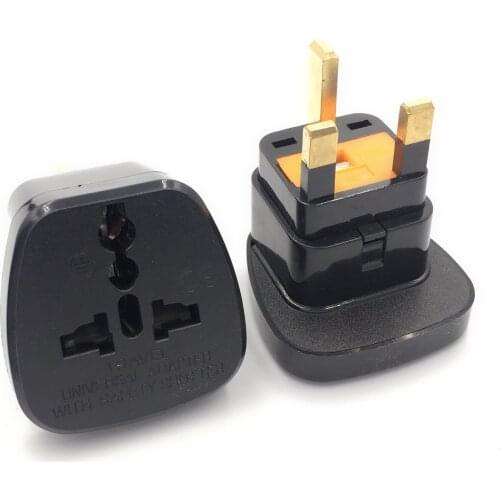 Universal CE copper 13A india HK AU US EU to UK travel adapter fuse plug for Hong Kong Singapore Malaysia United Kingdom charger