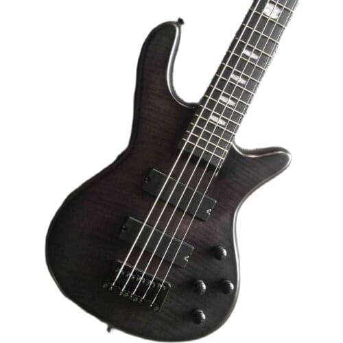 Whole body elms turn up the volume pickup five-string bass