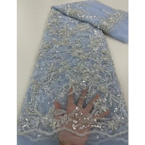 High-quality and exquisite bead tube sequin lace, flowers with bead embroidery, suitable for fashionable ladies' skirts
