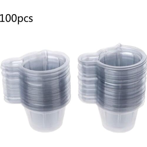 100Pcs 40ML Plastic Disposable Cups Dispenser For DIY Epoxy Resin Jewelry Making