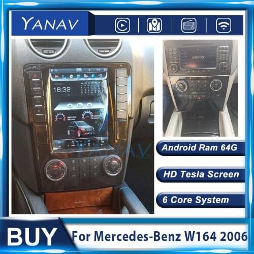 2 Din Android car video multimedia player for Mercedes-Benz W164 2006 auto radio GPS Navigation head unit