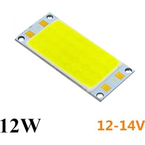 12W LED surface emitting COB light source strip lamp beads board 12V panel lighting 2pcs