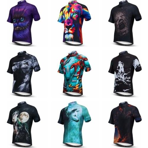 2021 Cycling Jersey Men Bicycle Bike Shirts Ropa Ciclismo Maillot Mountain Road Racing Top Clothing Summer Short sleeve Wolf