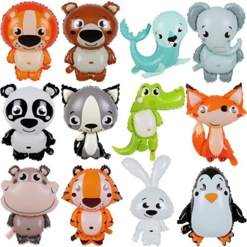 2021 Balloon Cartoon Shape Not Easy Punctured Plastic Foil Animal Birthday Balloon for Home Rroom decoration accessories