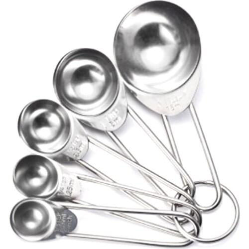 5Pcs Home Kitchen Measuring Spoons Cooking Cups Teaspoons Utensil Measuring Spoons Measuring Baking Spoons