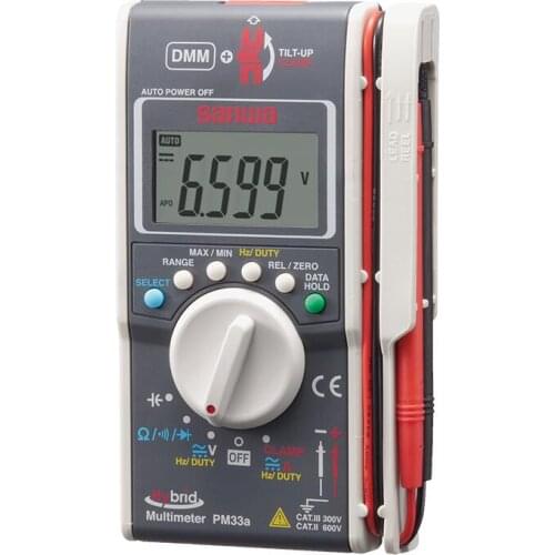 Digital Multimeters AC DC Ohm Hybrid pocket size DMM+Clamp meter SANWA PM33a