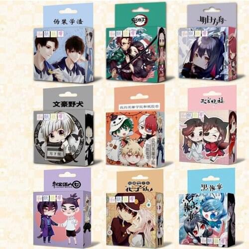 Animal Washi Tape Demon Slayer Tapes Kawaii Stationery Anime Toilet-bound Hanako-kun School Student Office Supplies Kids Cute