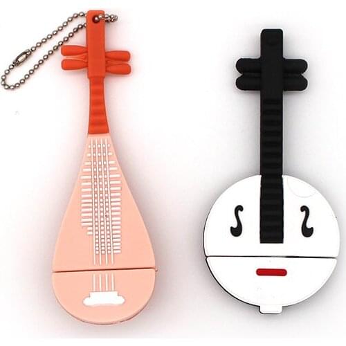 Pen Drive 4GB 8GB 16GB 32GB 64GB Usb Falsh Drive Usb 2.0 Chinese Style Musical Instrument Lute Classic Cartoon Gift Thumb Drives