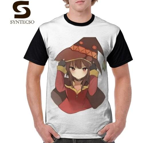 Megumin T Shirt Megumin T-Shirt 6xl Cute Graphic Tee Shirt Graphic Men Fashion Short Sleeve 100 Polyester Tshirt