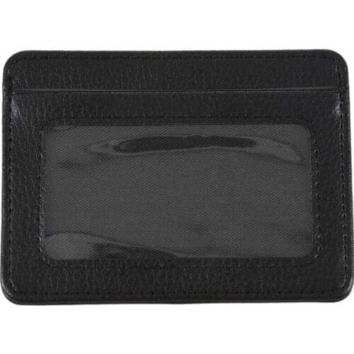 Credit Card Thin Mini ID Bag Handbag Wallet Case Bag (Black)
