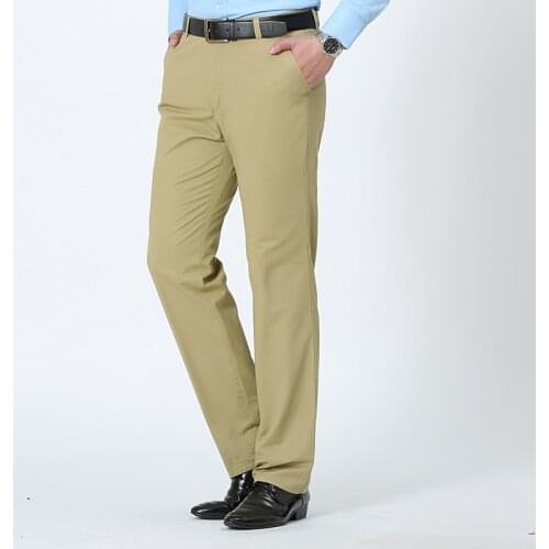 MRMT 2021 Brand Spring and Summer Mens Trousers Cotton Slacks Loose Pants for Male Straight High Waist Long Trouser