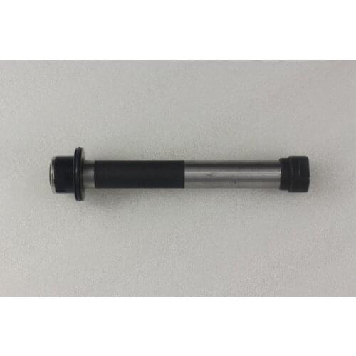 Novatec Cr-Mo Steel O.L.D. 135mm x 12mm thru axle and black alloy side cap, for D882SB rear hub, D992SB D542SB adaptor converter