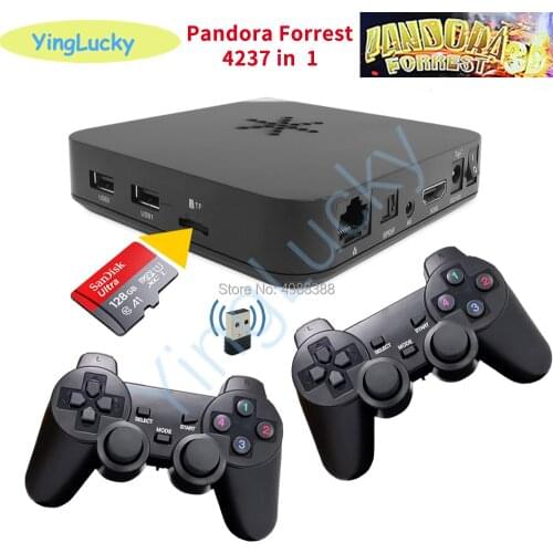 New 3D wifi Pandora box 4237 in 1game box with Wireless USB Gamepad Controller Kit HDMI VGA Output TO TV Video Game Console