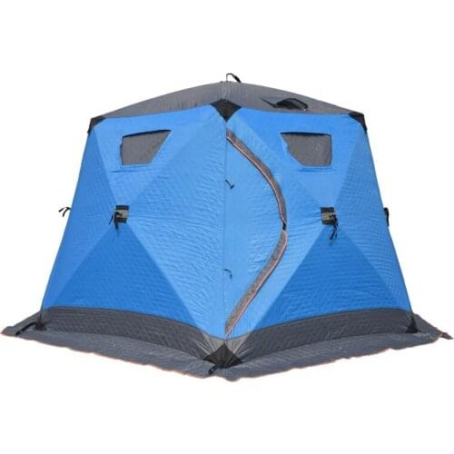 Hexagonal canvas ice winter fishing tent
