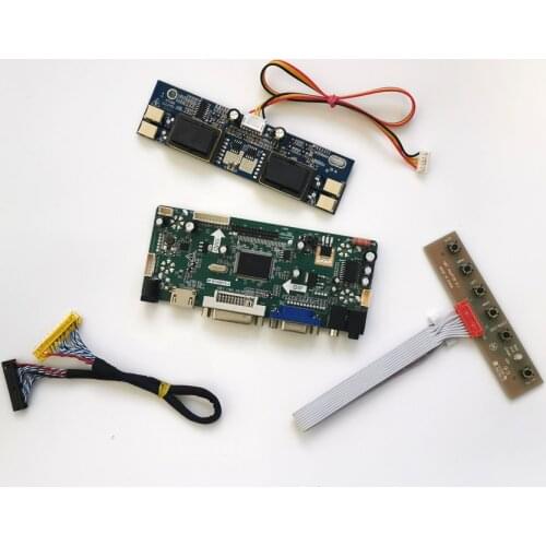 Fit LM215WF1 LM215WF2 LM215WF3 4CCFL LVDS 30Pins 21.5" VGA DVI 1920*1080 keyboard M.NT68676 LCD screen controller board kit