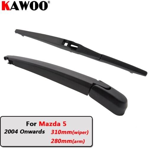 KAWOO Car Rear Wiper Blade Blades Back Window Wipers Arm For Mazda 5 Hatchback (2004 Onwards) 310mm Auto Windscreen Blade