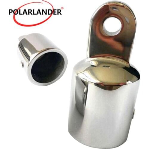 1 Piece 1 Inch 25mm Umbrella Cap Stainless Steel Bimini Top Eye End Cap aluminum alloy Hardware for Marine Boat Yacht
