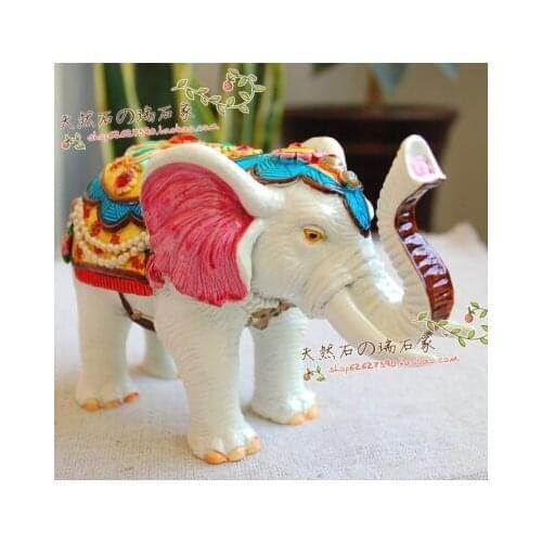 Statues sculpture Art Jiaozhi pottery elephant ornament auspicious Ruyi home export Year home decoration wedding gift