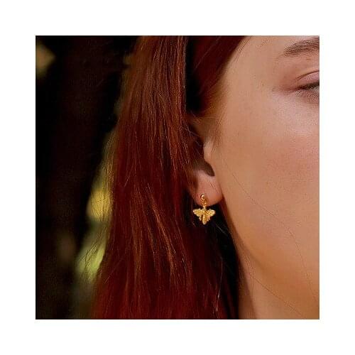 Occident Jewelry Women Cute Insect Animal Earrings Geometric Bee Stud Earrings Gift Wholesale