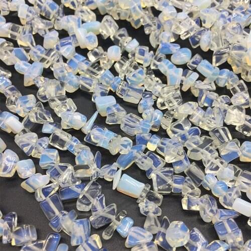 1 Strand Jewelry Accessories Loose Strand Beads 4-8mm Chips Nuggets Sea Opal Stone Beads DIY for Bracelets Necklaces Women