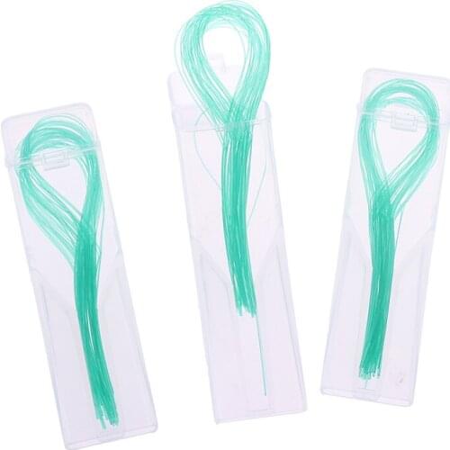 105Pcs/3packs New Dental Floss Threaders Simple Loop + Case For Braces Bridges Implants