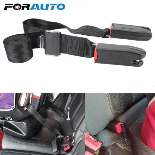 2-point Strap Adjustable Isofix/Latch Interface Connection Strap Fixing Band Universal Car Child Safety Seat Belt