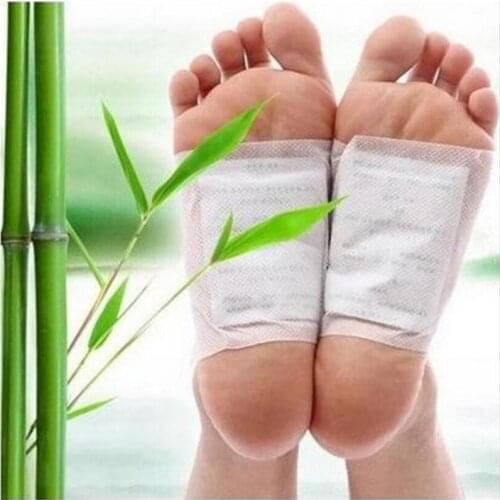 20pcs(10pcs Patches(5 bags)+10pcs Adhesives) Detox Foot Patches Pads Body Toxins Feet Slimming Cleansing HerbalAdhesive
