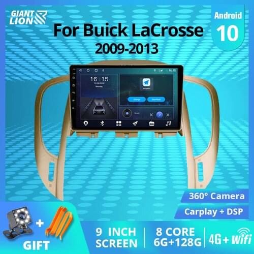 2DIN Android10.0 Car Radio For Buick LaCrosse 2009-2013 Stereo Receiver GPS Navigation Auto Radio DSP Bluetooth Player Car Video