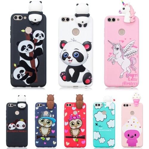3D Unicorn Panda Owl Silicone TPU Cover On For Coque Huawei Honor 8S 7S 7A 7C Pro 8A 8X Honor 8 9 10 Lite 9i 10i P Smart 2019