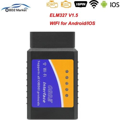 ELM327 V1.5 WIFI OBD OBD2 Scanner Car Diagnostic Tool For Ios/Android/PC elm 327 Scan Tool automotriz v1.5 code reader