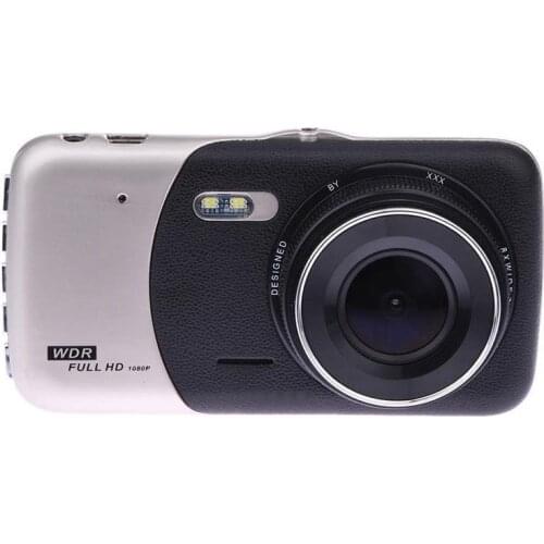 10Pcs/Lot 1080P 4" HD LCD Dual Lens Car Dash Camera Video DVR Cam Recorder Night Vision